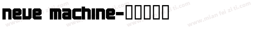 neue machine字体转换